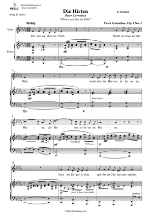 Die Hirten, Op. 8 No. 2b (D-flat Major)