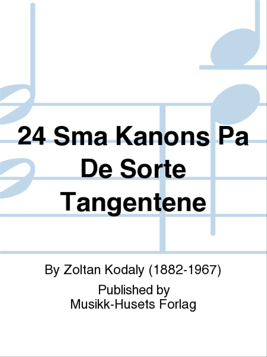 24 Sma Kanons Pa De Sorte Tangentene School and Community scores gallery preview page 1