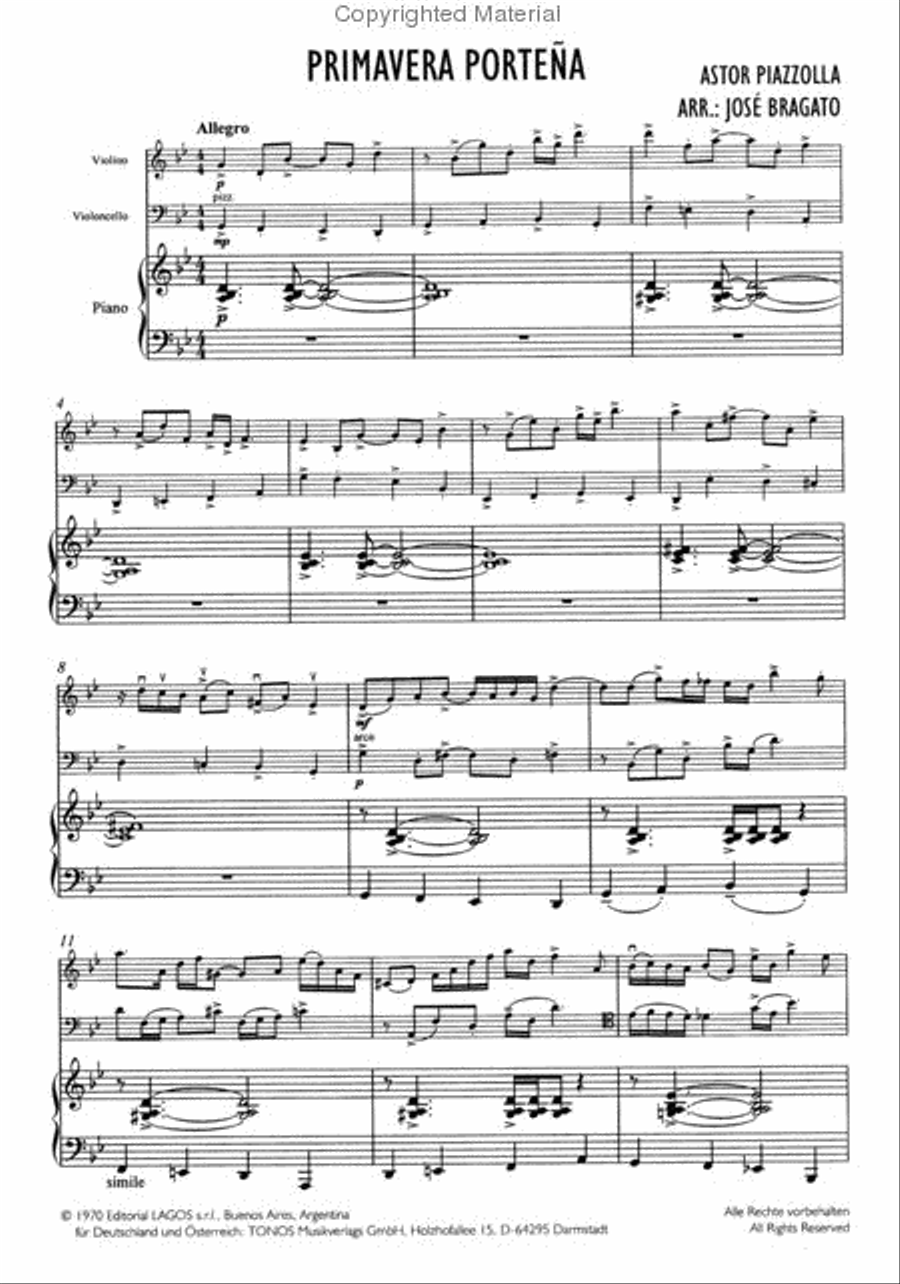 Primavera portena Piano Trio scores gallery preview page 2