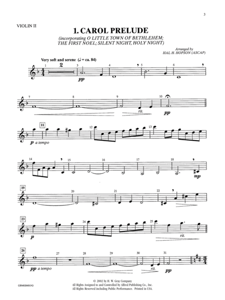 Sing Noel! (A Carol Service): 2nd Violin