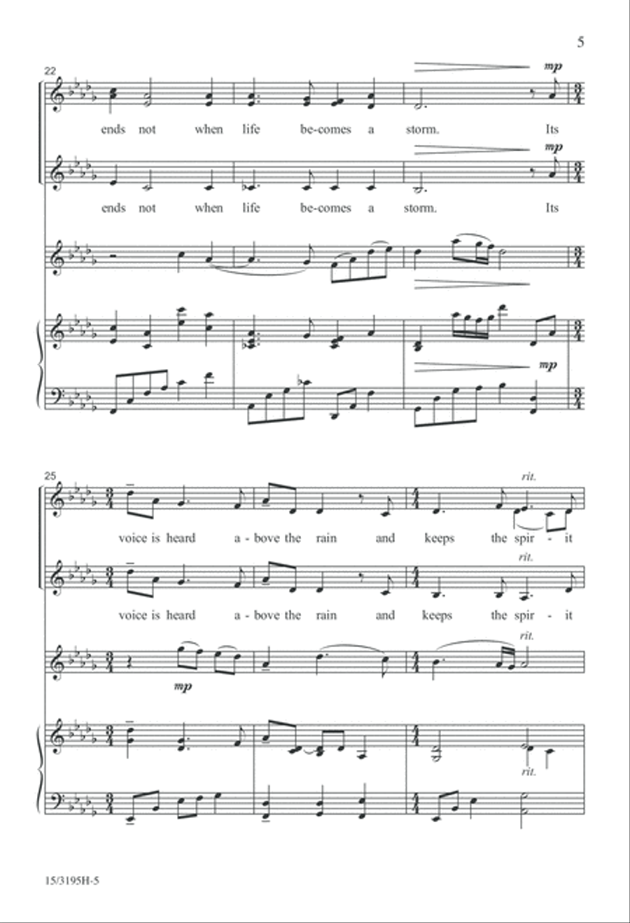 Hope is the Breath of Music SSA scores gallery preview page 5