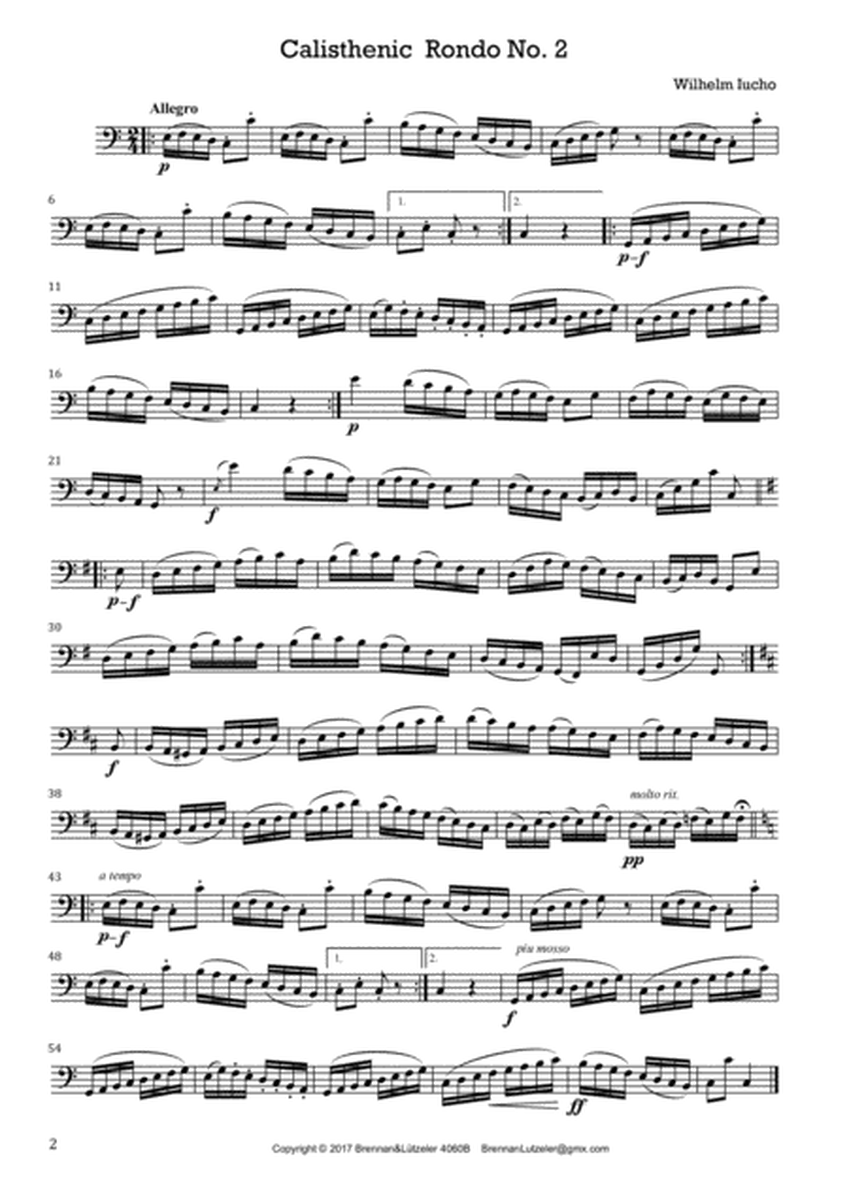 "Calisthenics for Bass Recorder" 15 Etudes, Gallops, Polkas, Variations