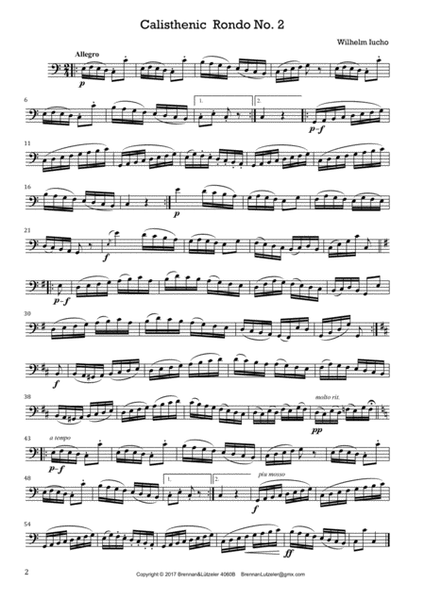 "Calisthenics for Bass Recorder" 15 Etudes, Gallops, Polkas, Variations