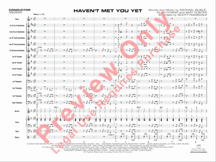 Haven't Met You Yet Jazz Ensemble scores gallery preview page 4