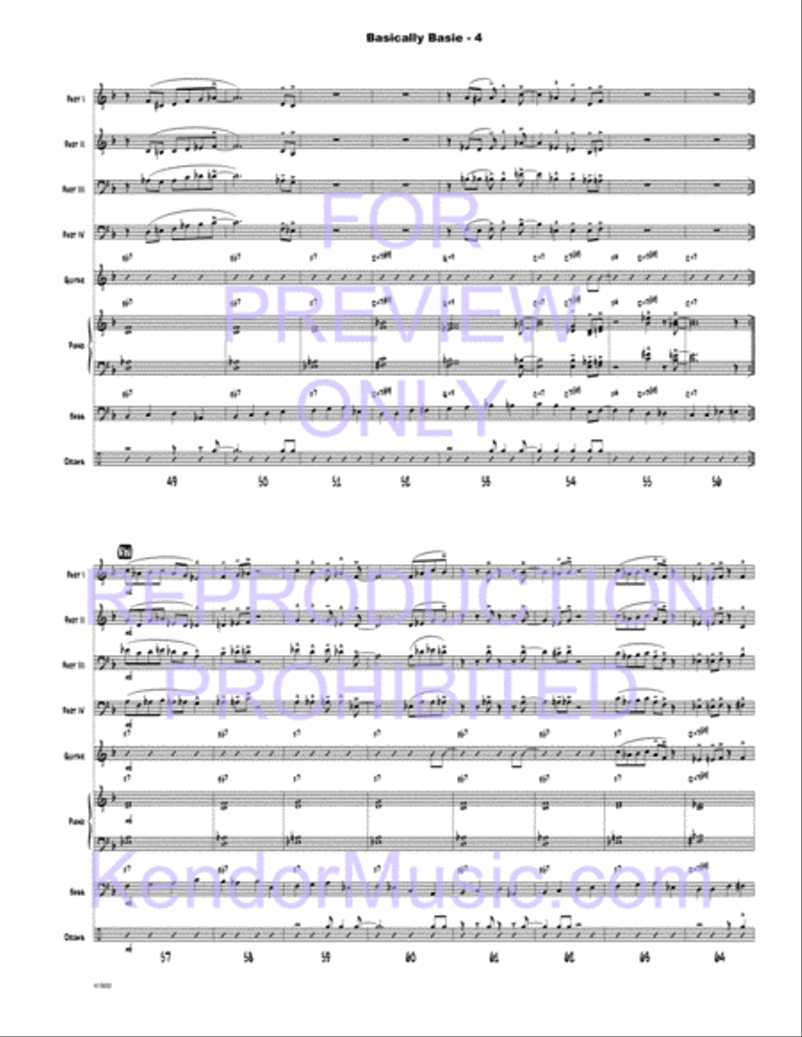Basically Basie Jazz Ensemble scores gallery preview page 5