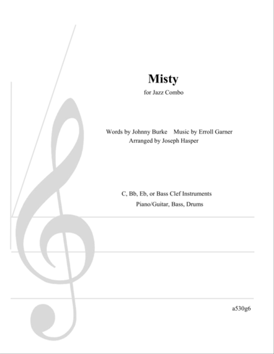 Misty Jazz Ensemble scores gallery preview page 1