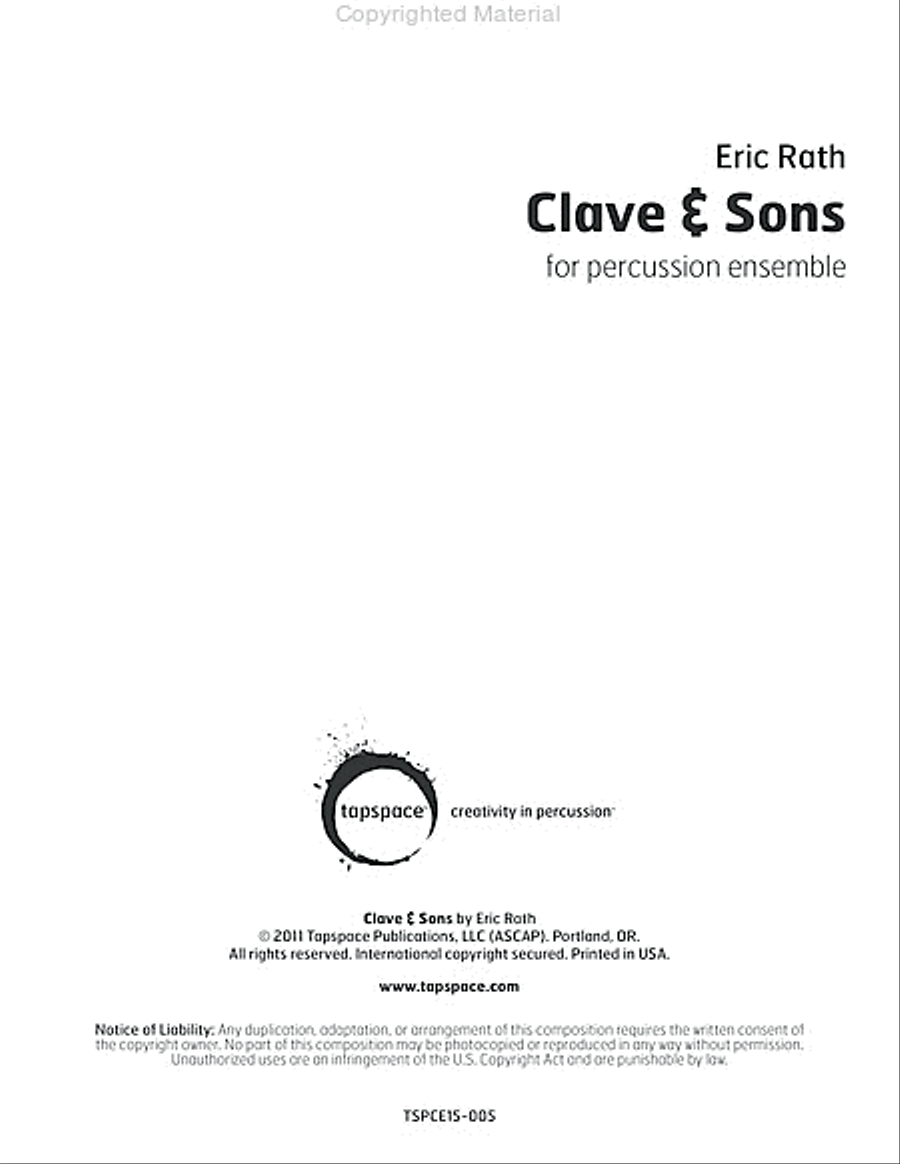 Clave & Sons Percussion Ensemble scores gallery preview page 2