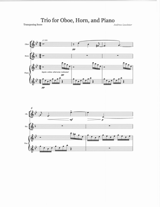 Trio for Oboe, Horn, and Piano