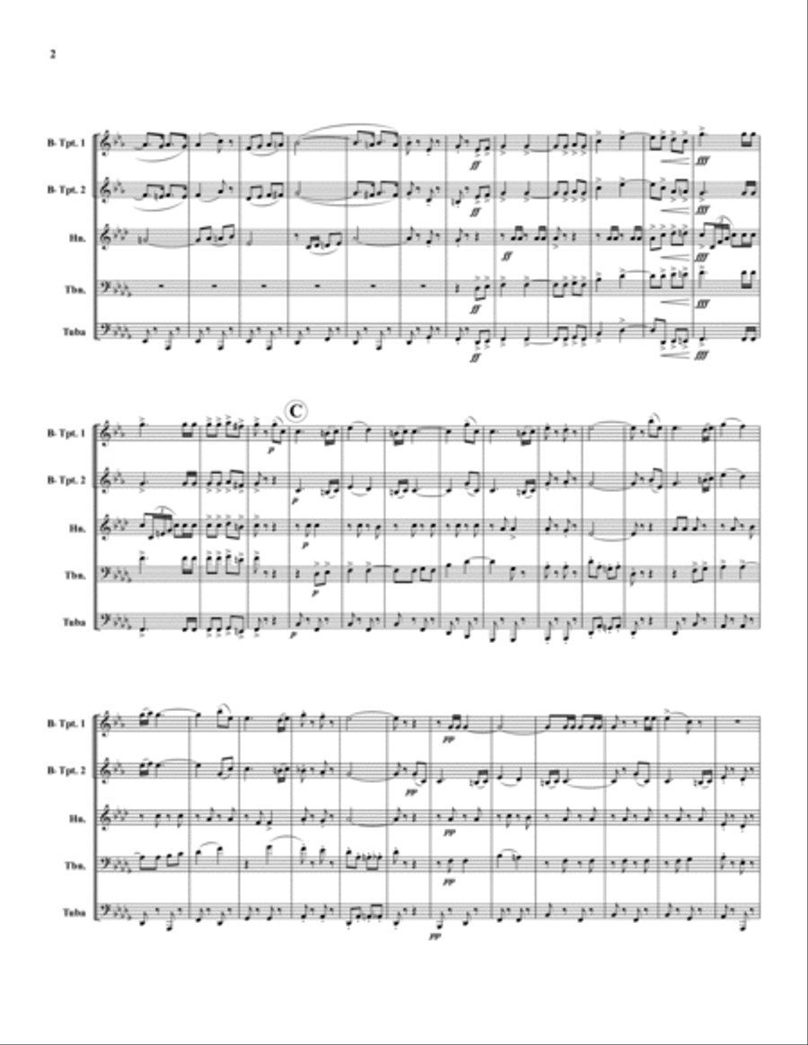 The Vanished Army The Vanished Army Brass Quintet scores gallery preview page 2