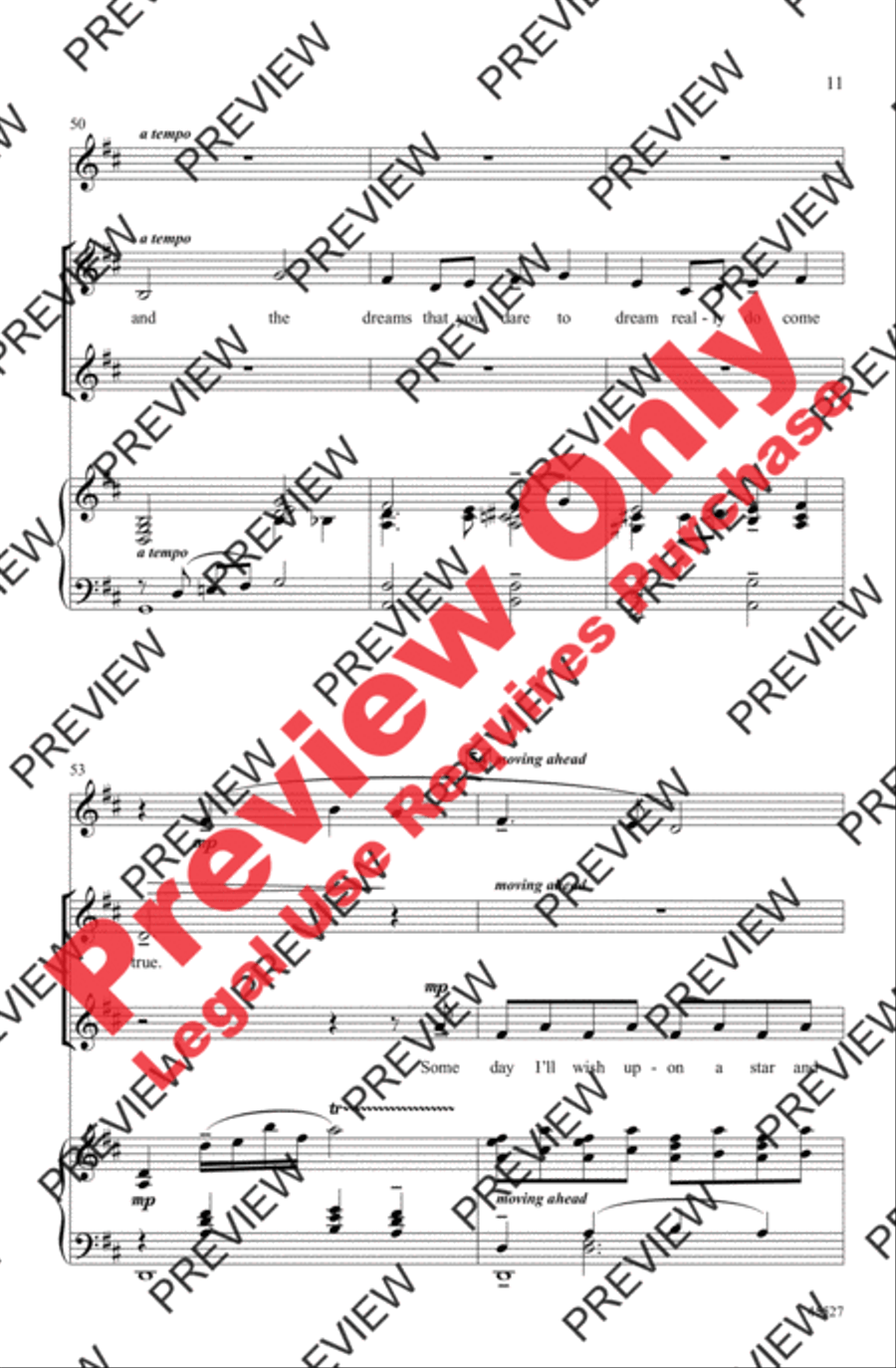 Over the Rainbow Women's Choir scores gallery preview page 11