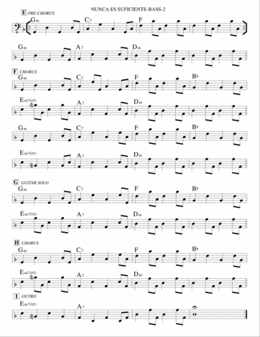 Nunca Es Suficiente Tenor Saxophone scores gallery preview page 2