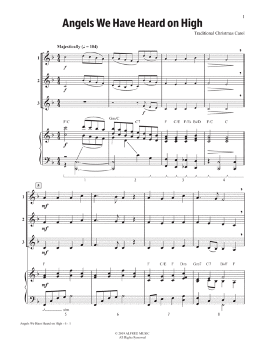Solos, Duets & Trios for Winds -- Holiday Favorites Small Ensemble scores gallery preview page 5