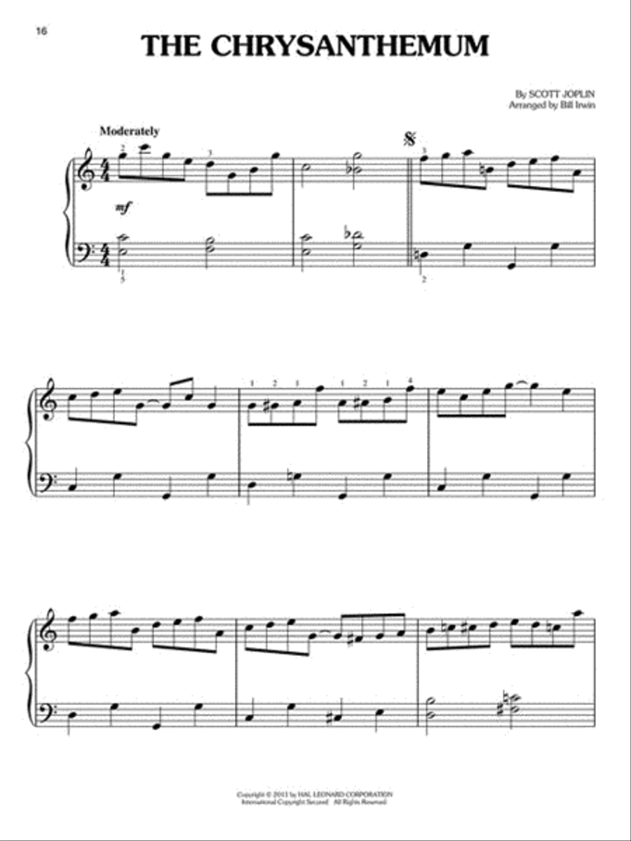 Ragtime Piano Easy Piano scores gallery preview page 3