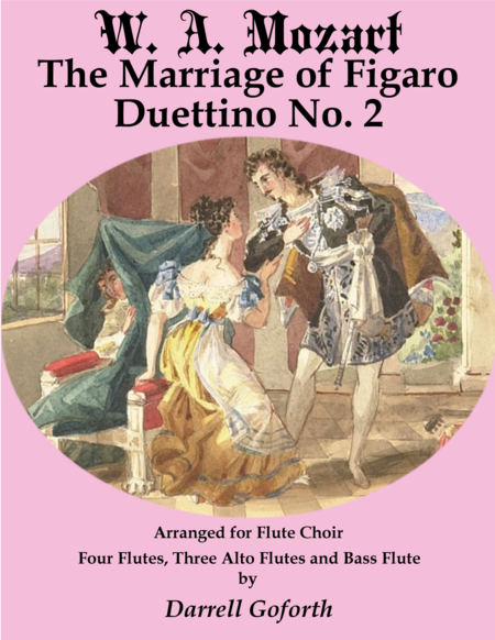 The Marriage of Figaro for Flute Choir 4 Duettino No. 2 image number null