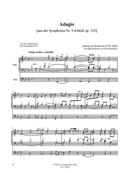 Adagio B-Dur op. 125/3 (für Orgel) (aus der Symphonie Nr. 9)