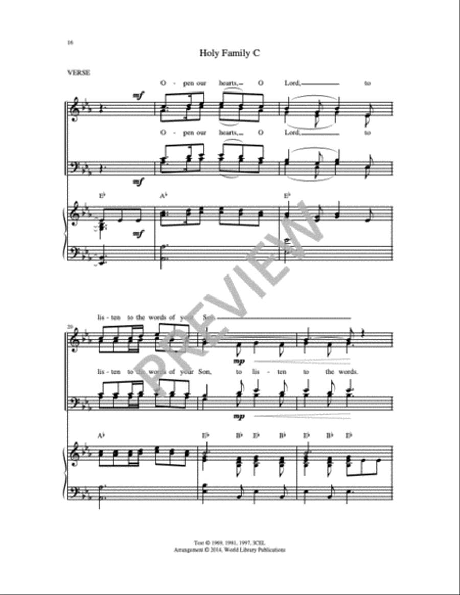 Christmas Gospel Acclamations on Gesù Bambino 4-Part scores gallery preview page 11
