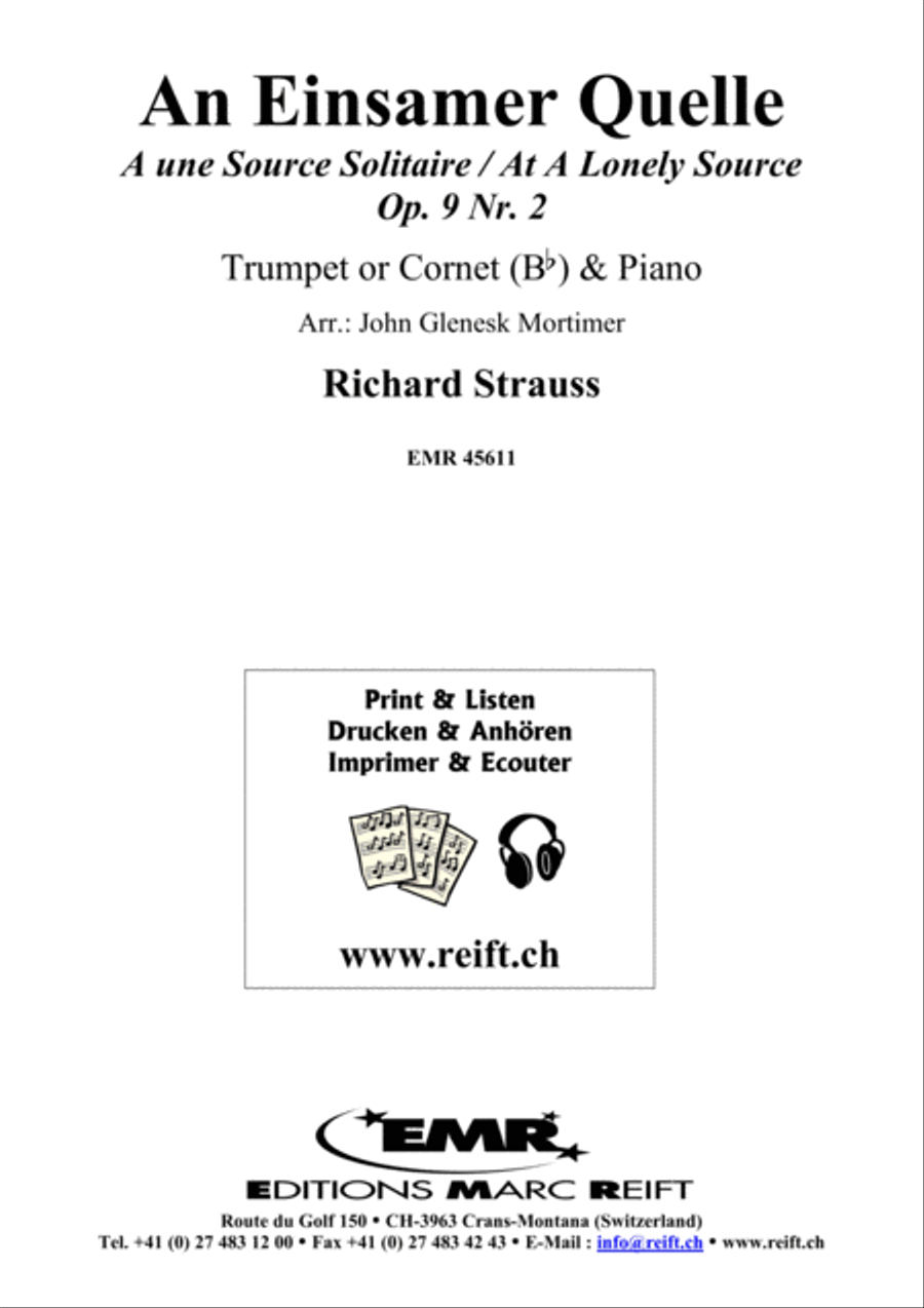 An Einsamer Quelle An Einsamer Quelle Cornet scores gallery preview page 2