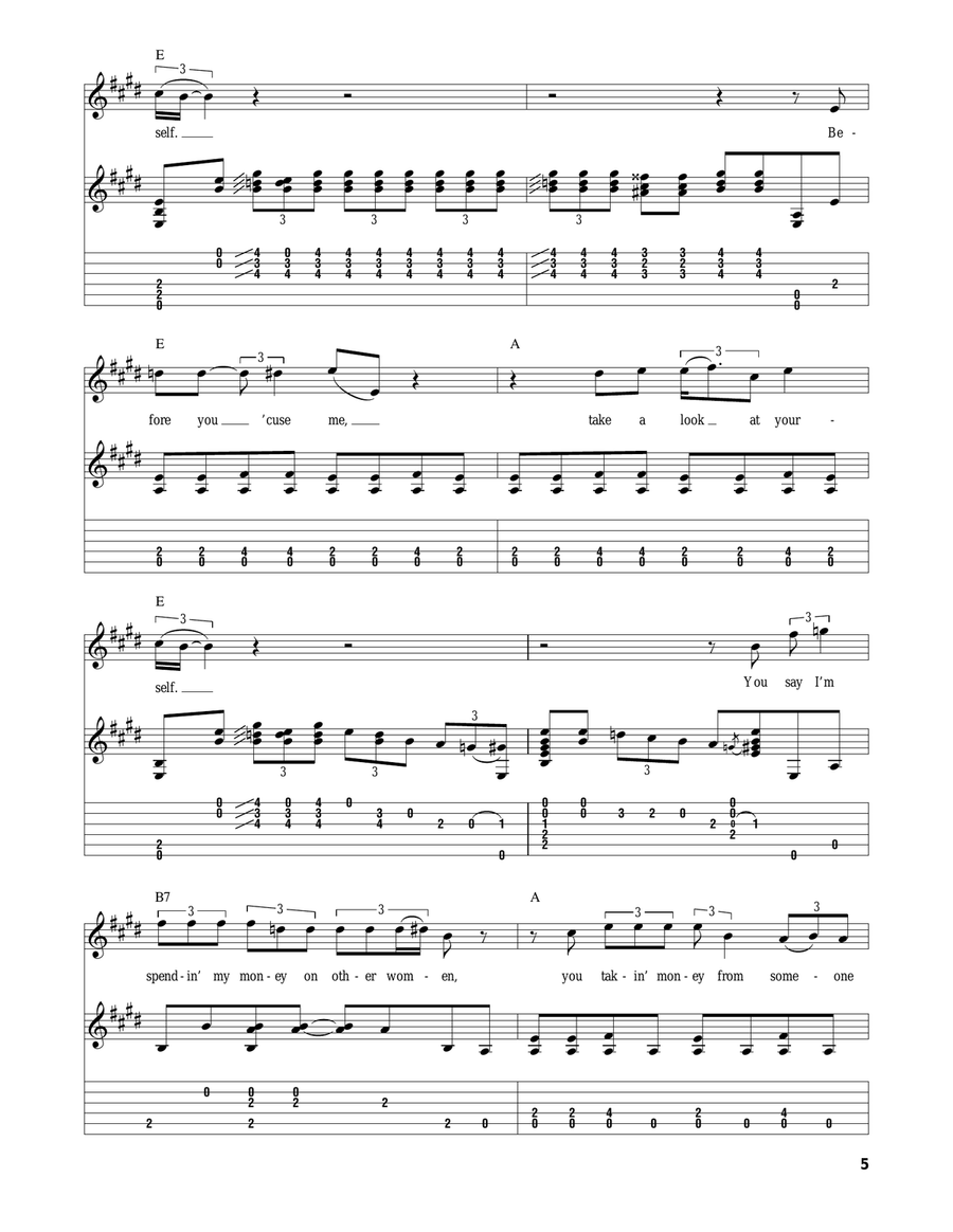 Before You Accuse Me (Take A Look At Yourself) Acoustic Guitar scores gallery preview page 5