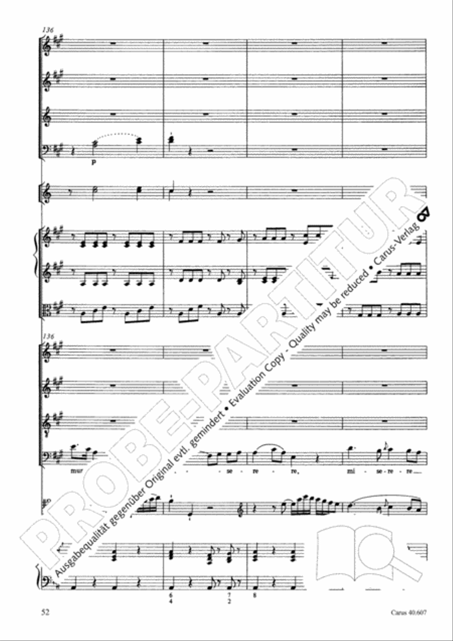 Mass in time of war (Missa in tempore belli) 4-Part scores gallery preview page 63