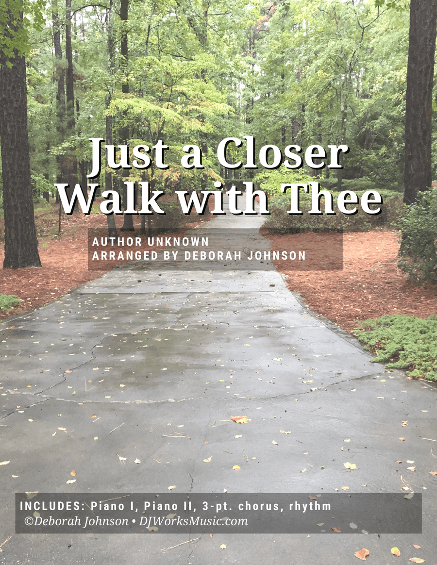 Just a Closer Walk with Thee 3-Part scores gallery preview page 1
