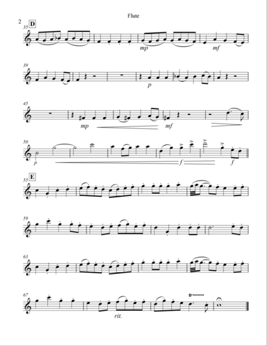 Rondeau from “Sinfonie de Fanfares” (for Woodwind Quartet) Woodwind Quartet scores gallery preview page 6