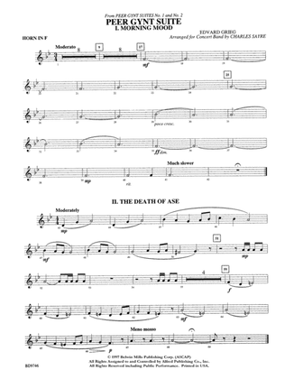 Peer Gynt Suite: 1st F Horn
