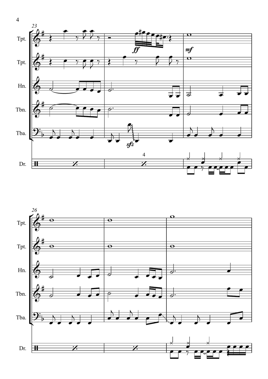 Calon Lan Calon Lan Drum Set scores gallery preview page 4