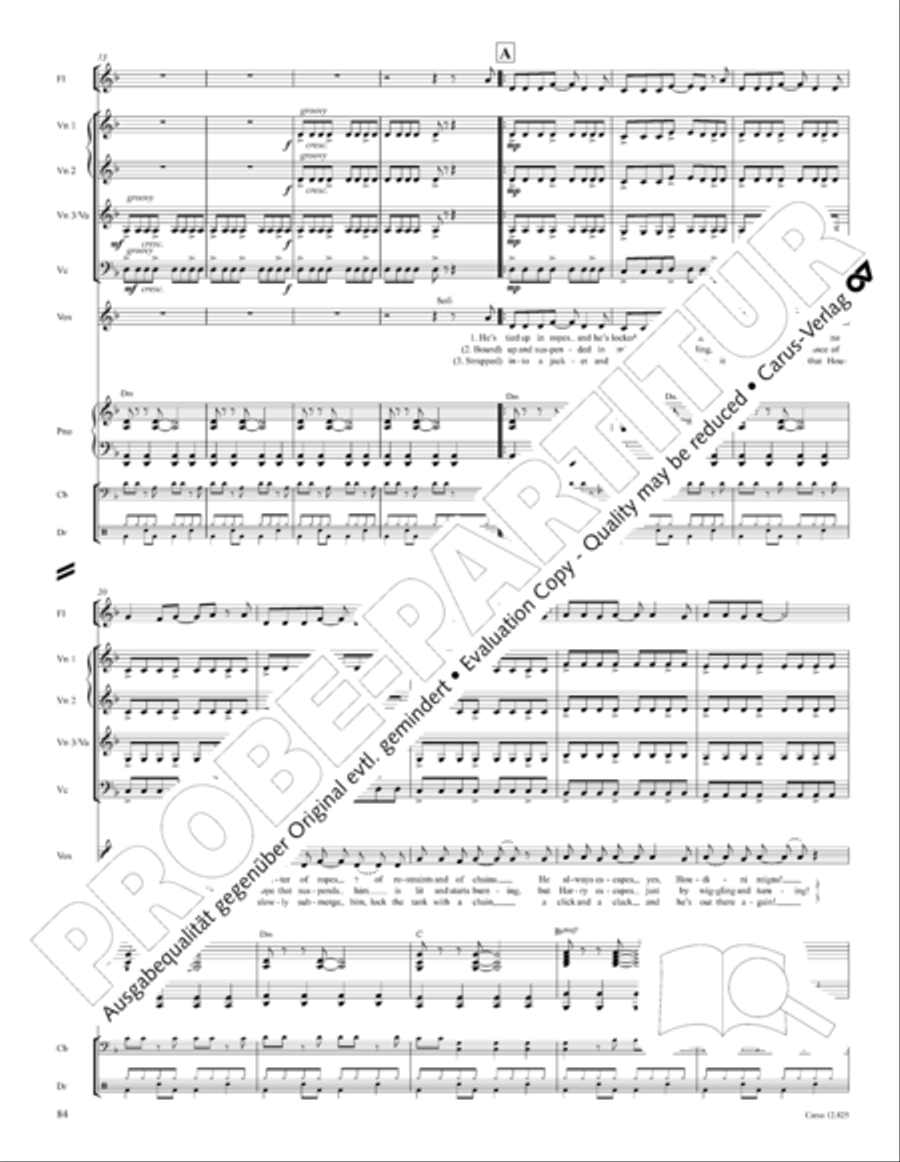 Circus Allegro Circus Allegro Choir scores gallery preview page 85