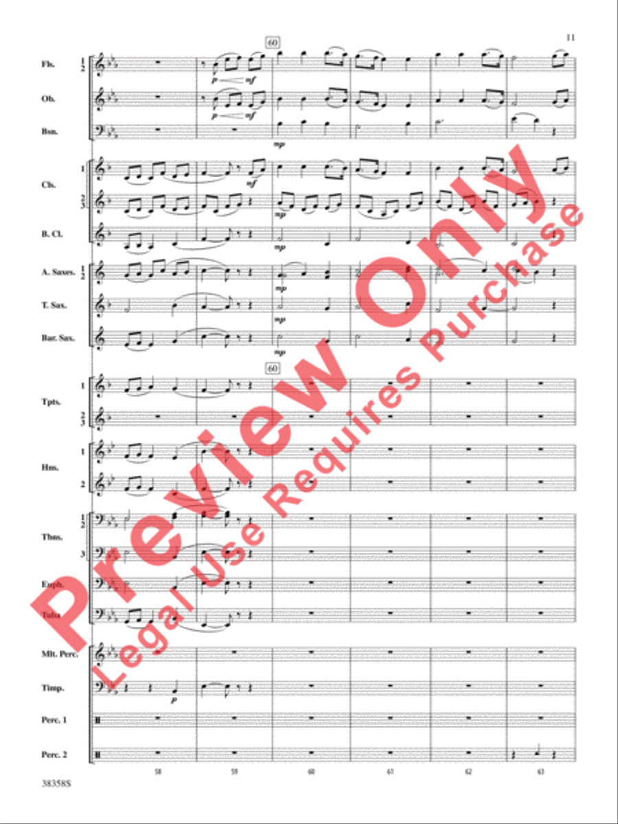 Folksongs from the Eastern Counties Concert Band scores gallery preview page 12
