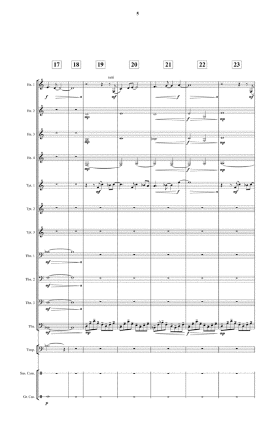 Fanfare for That Special Woman Small Ensemble scores gallery preview page 5