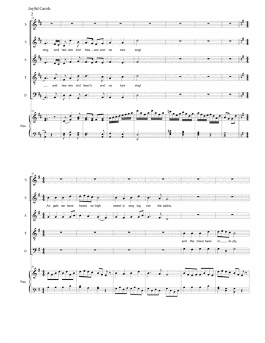 Joyful Carols Joyful Carols Divisi scores gallery preview page 2