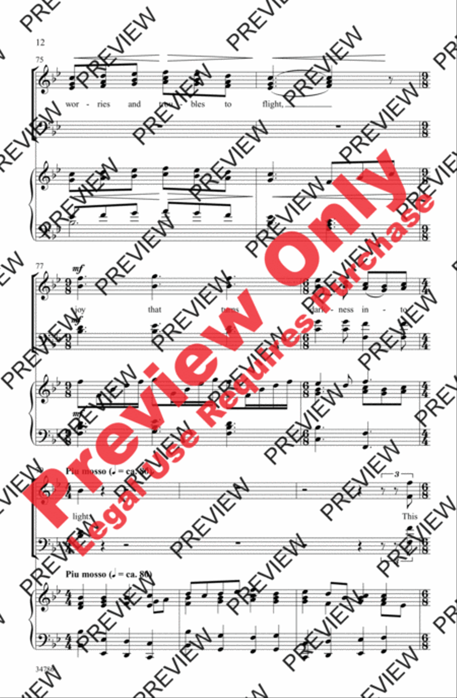 A Vaughan Williams Christmas 4-Part scores gallery preview page 11