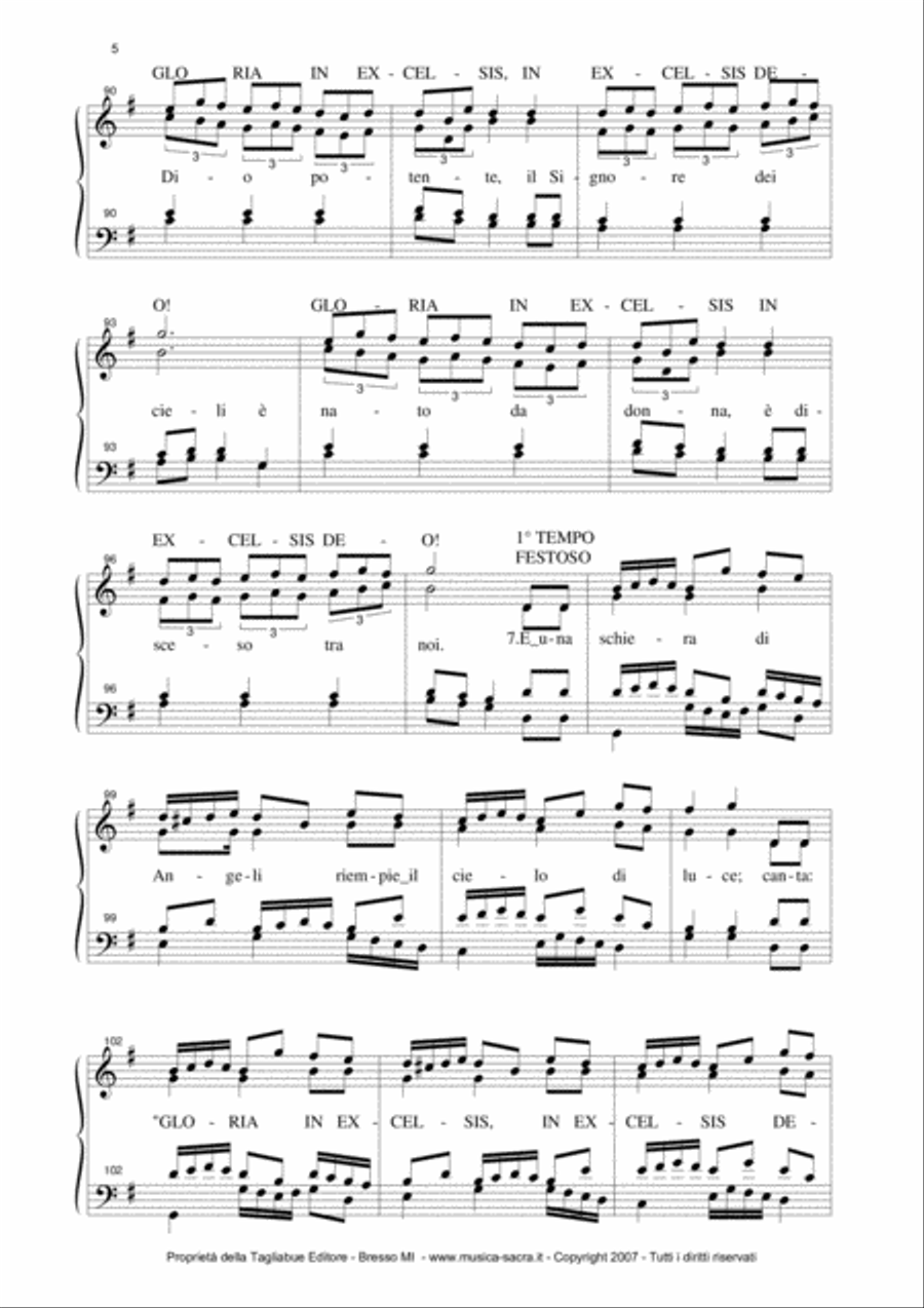 LA STORIA DI MARIA - Tagliabue - Cantico di Natale - For SATB Choir 4-Part scores gallery preview page 5
