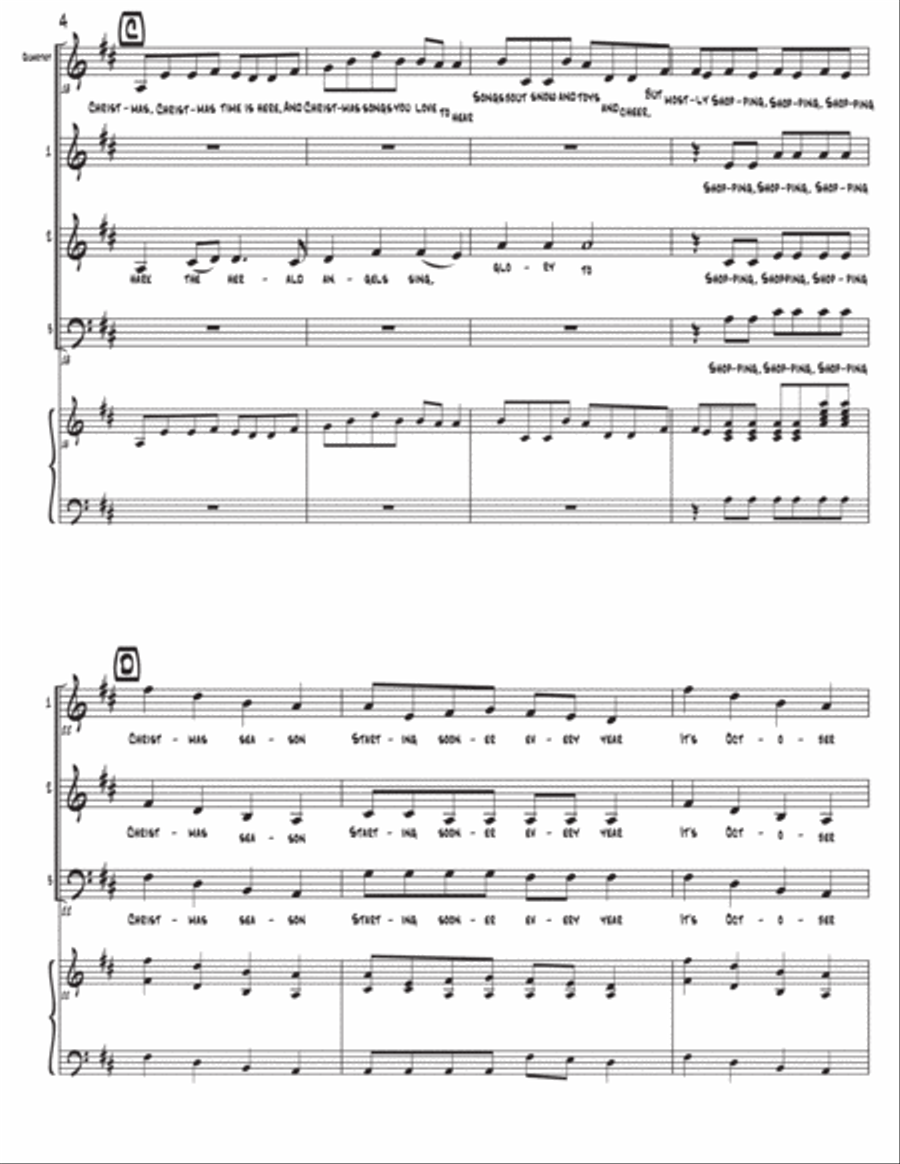 The Christmas Can-Can (as performed by Straight No Chaser) - Three-Part Mixed 3-Part scores gallery preview page 5