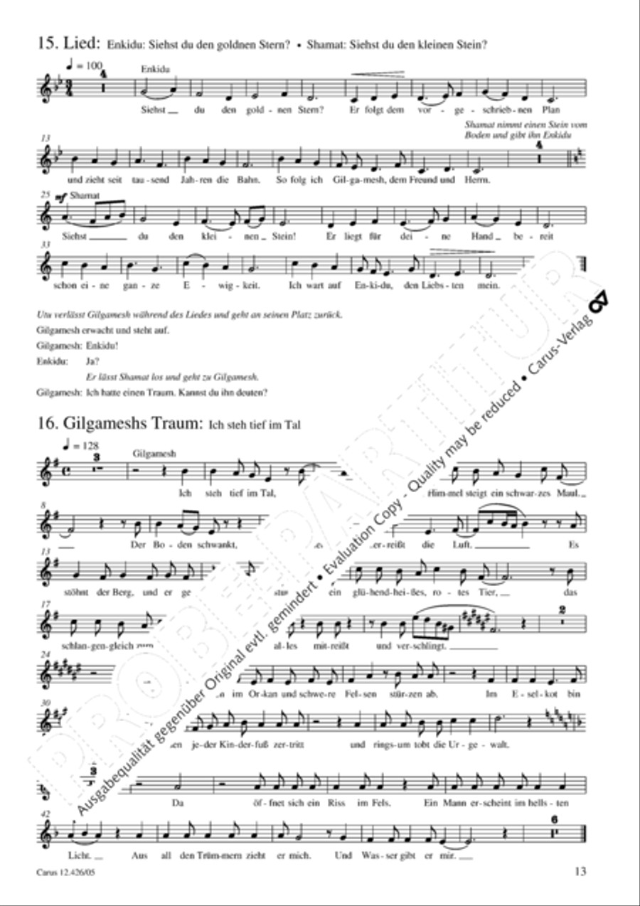 Gilgamesh - Konig von Uruk 3-Part scores gallery preview page 14