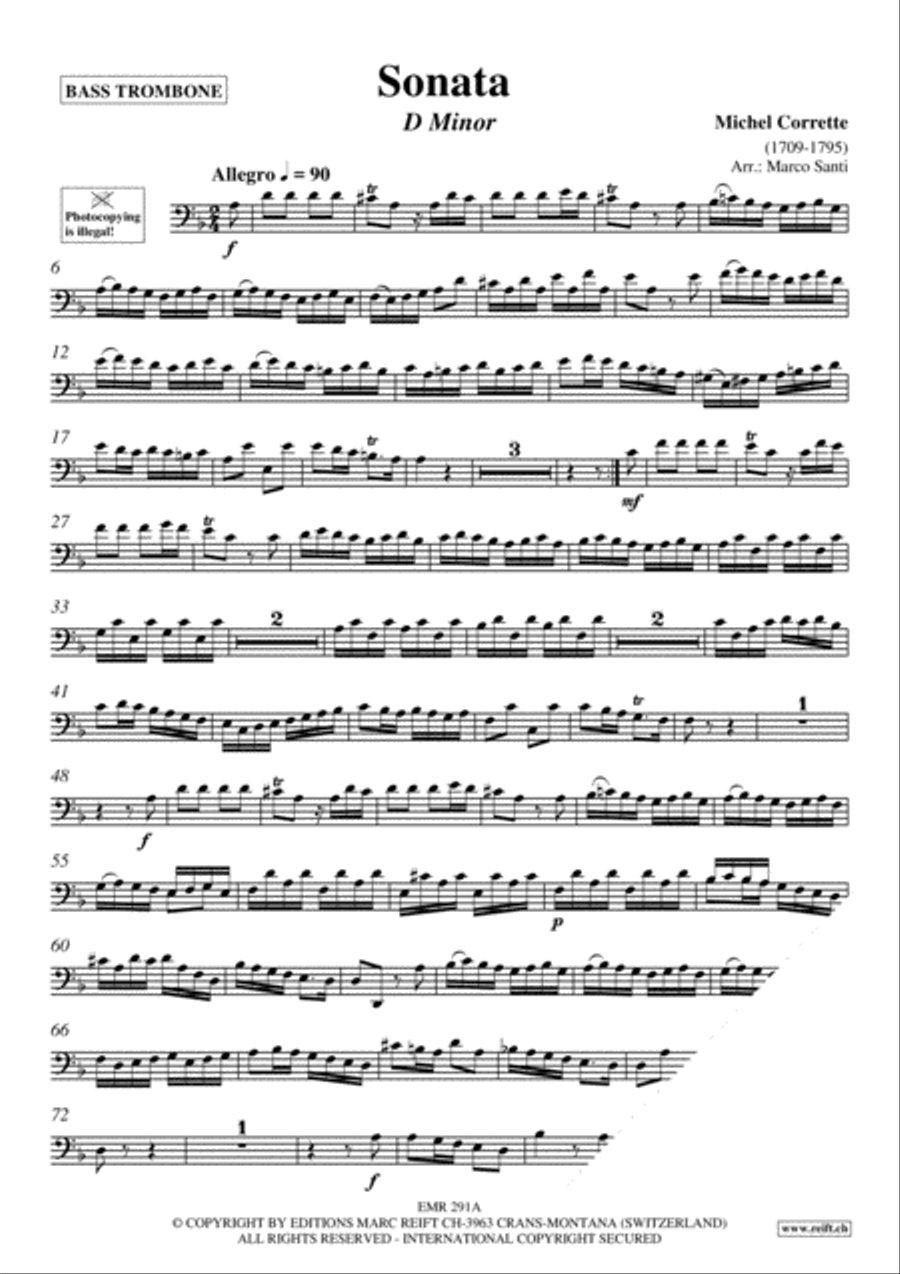 Sonata Trombone scores gallery preview page 3