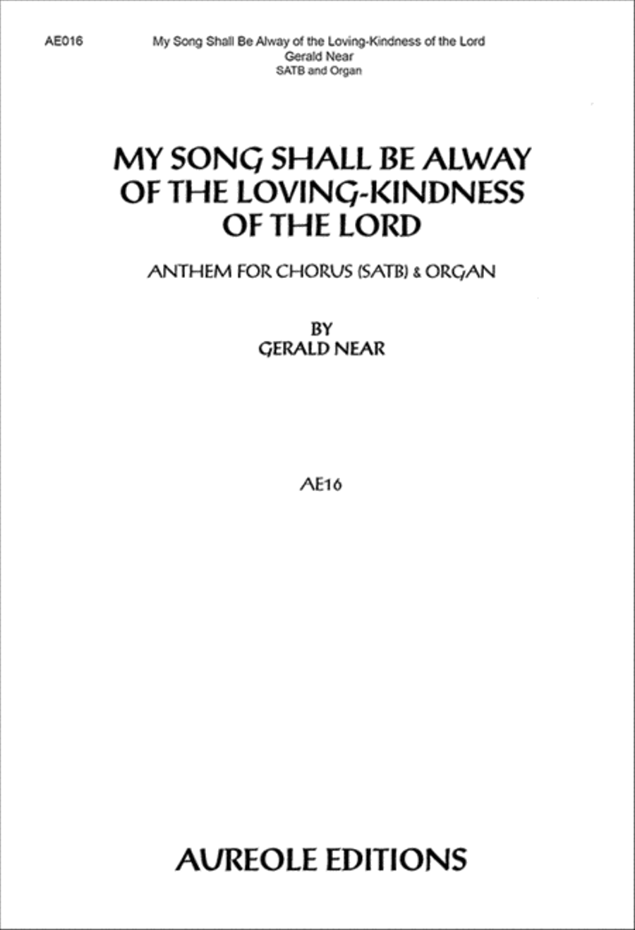 My Song Shall Be Always/Kindness of the Lord 4-Part scores gallery preview page 1