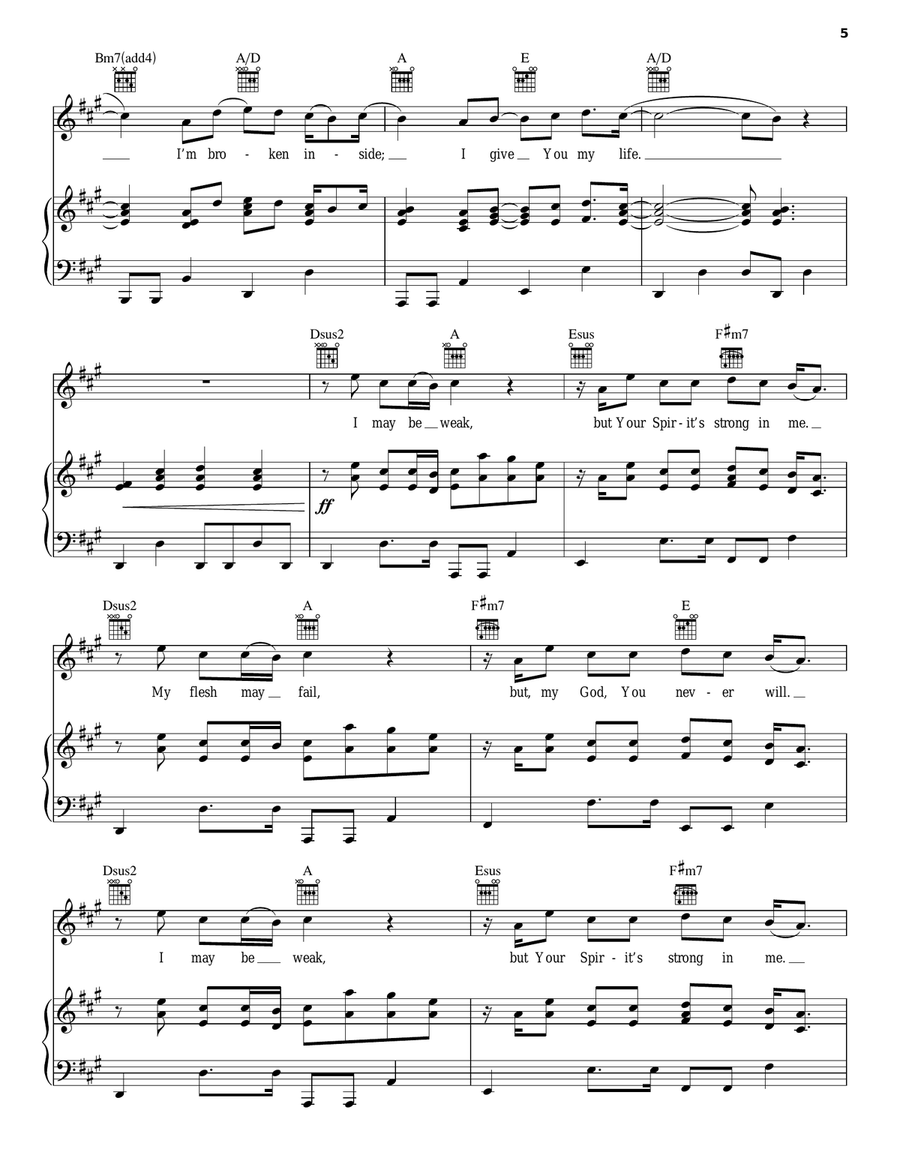 Give Me Faith Guitar scores gallery preview page 5