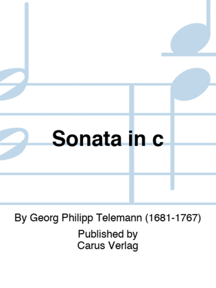 Book cover for Sonata in c