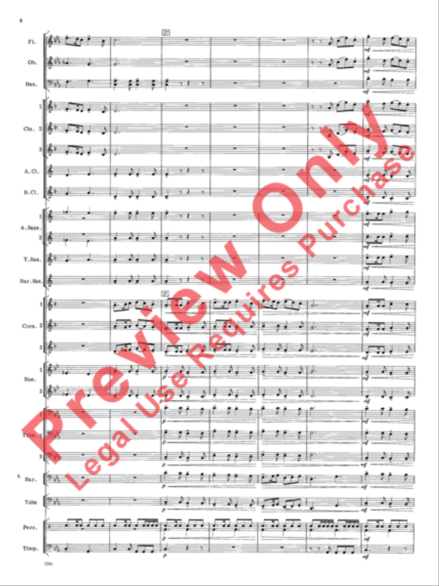 Devil Dance Devil Dance Concert Band scores gallery preview page 9