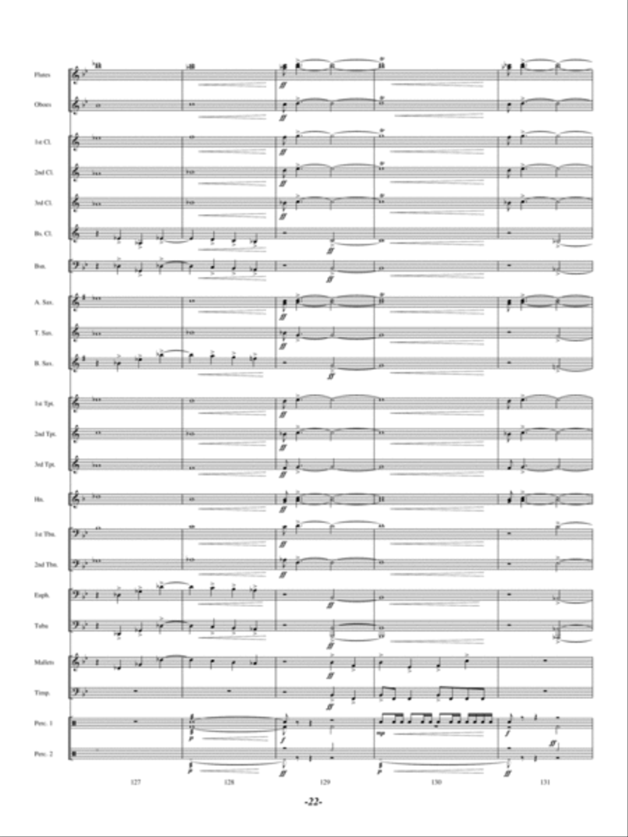 North Bay Vistas Concert Band scores gallery preview page 21