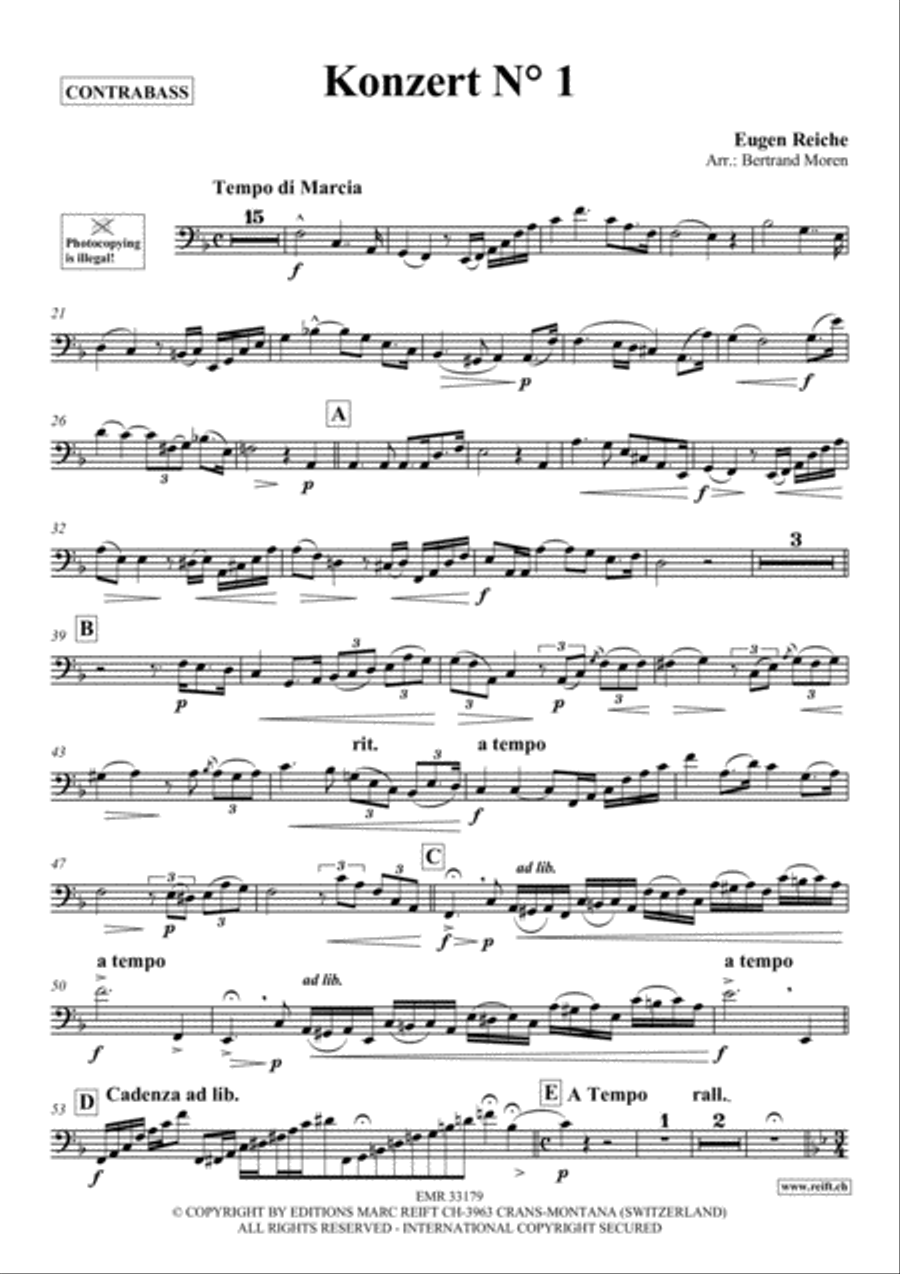 Konzert No. 1 Konzert No. 1 Double Bass scores gallery preview page 2