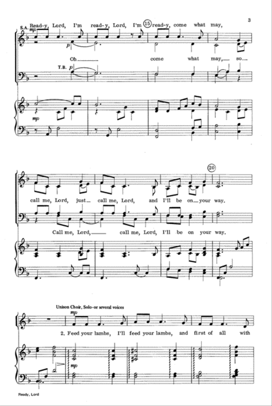 Ready, Lord Ready, Lord 4-Part scores gallery preview page 3