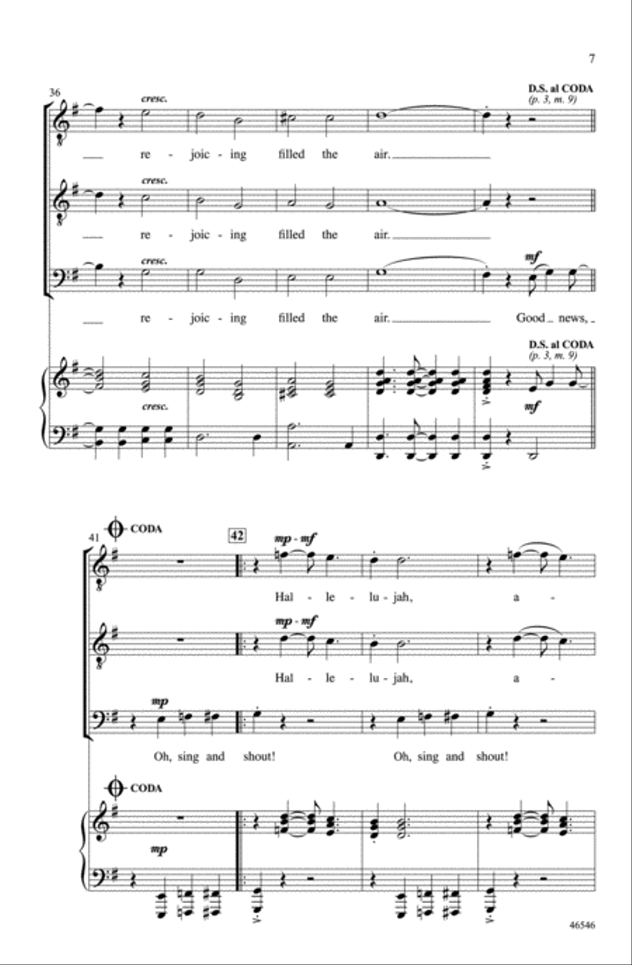 Good News, Great Joy! Choir scores gallery preview page 6