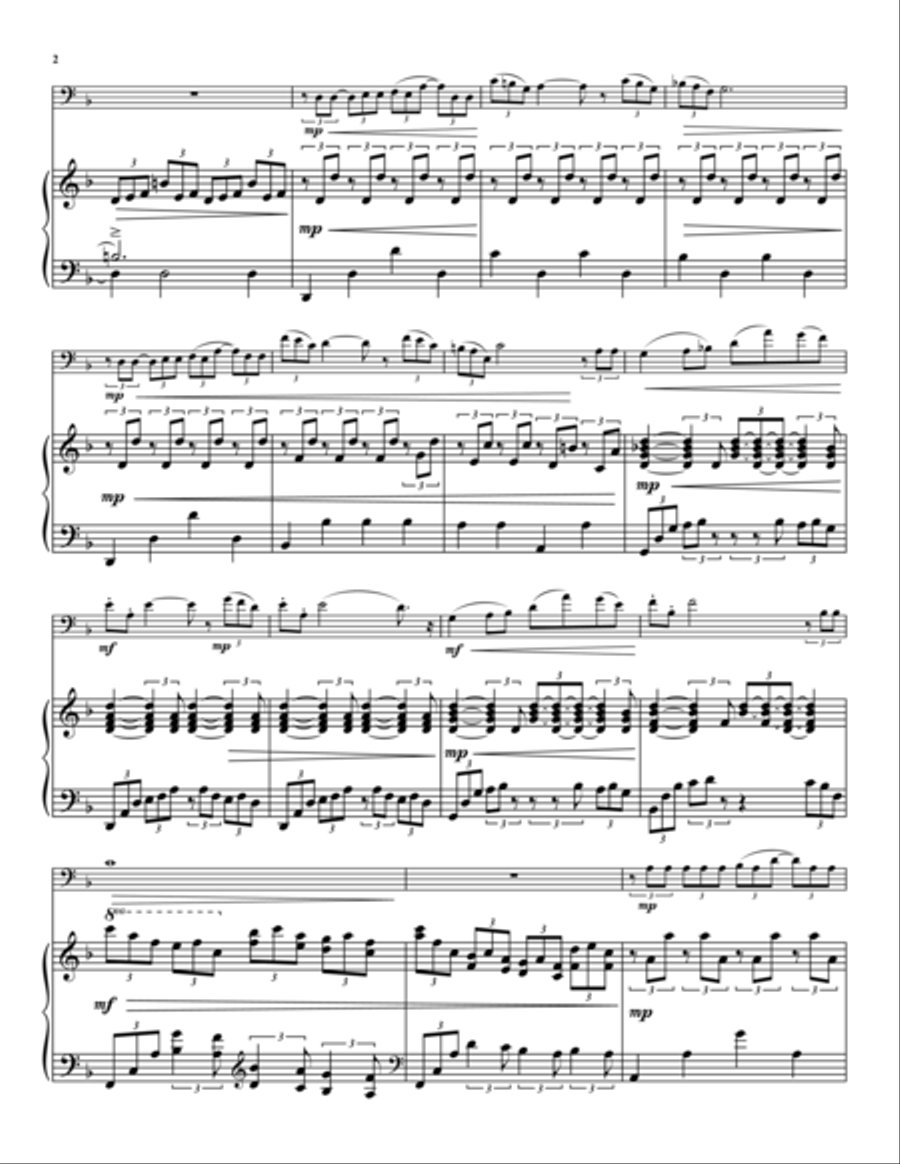 A Caged Bird Piano Accompaniment scores gallery preview page 2