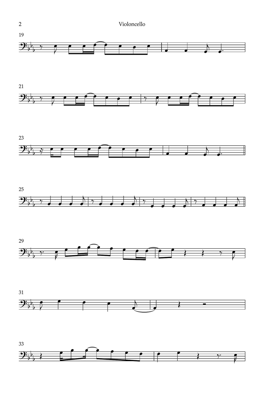 Champagne Problems Cello Solo scores gallery preview page 2