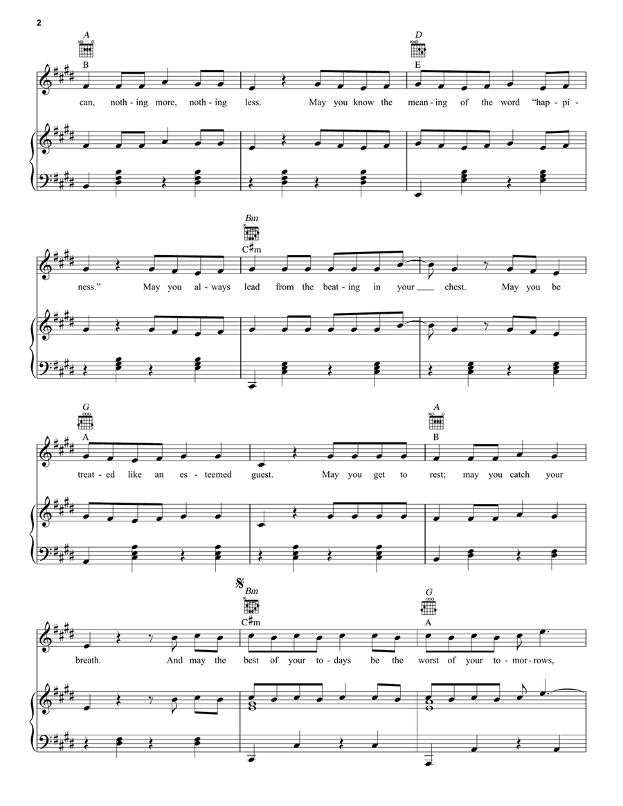 Have It All Piano, Vocal, Guitar scores gallery preview page 2