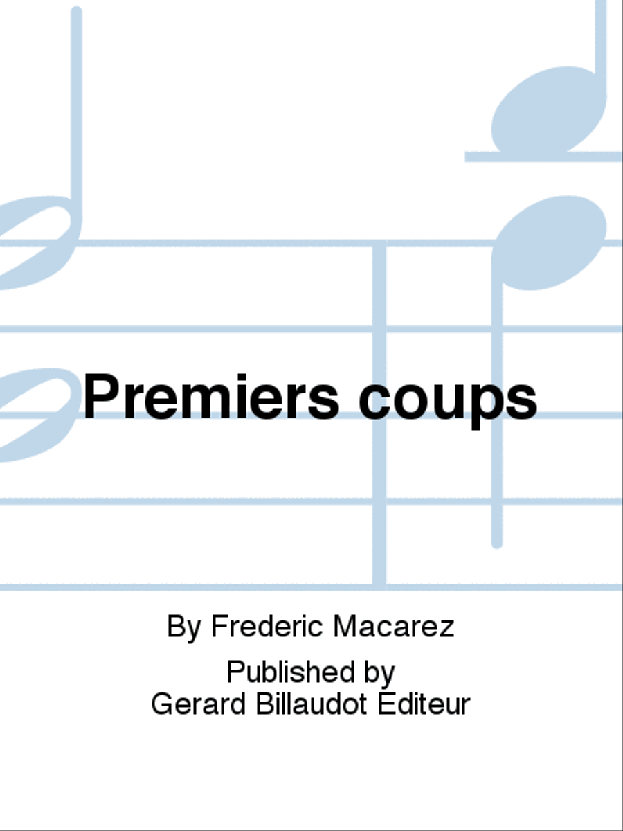 Premiers coups Piano scores gallery preview page 1