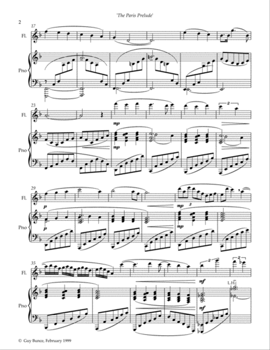 The Paris Prelude The Paris Prelude Flute Solo scores gallery preview page 2