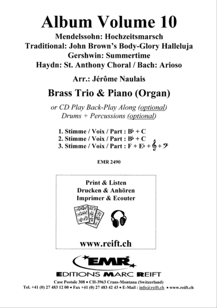 Album Volume 10 Brass Trio scores gallery preview page 2